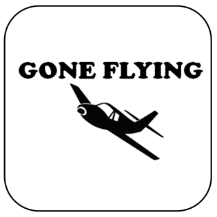 Sticker - "Gone Flying"